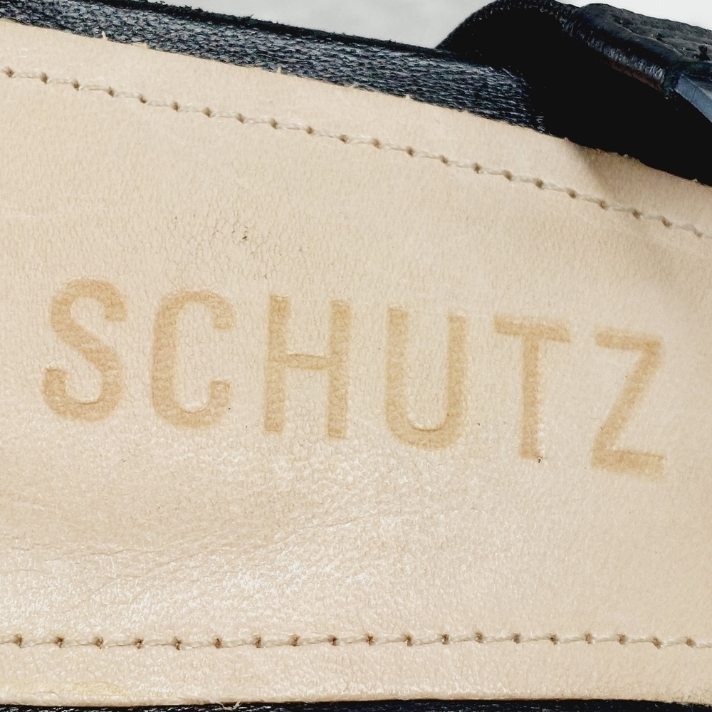 Schutz Womens Ariellen Embellished Slide Summer Evening Block Heel Sandals O341 - Picture 10 of 14